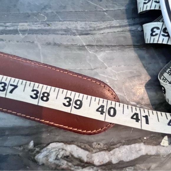 Lucky Brand Vintage Brown Woven Leather Belt Large Made in India - Picture 11 of 15